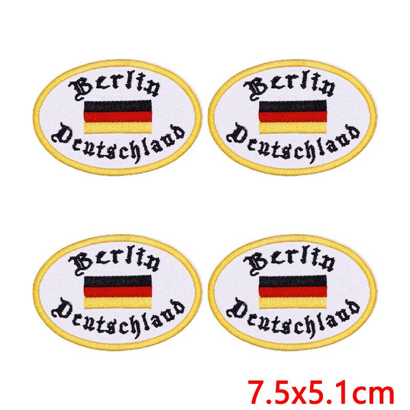 10Pcs USA Independence Day Embroidery Patches, Flag Eagle Bow Iron On Patches for Clothing Backpack Jeans DIY