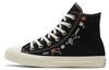 Chuck Taylor All Star Wmns High 'Embroidered Floral - Black' Women's A01585C