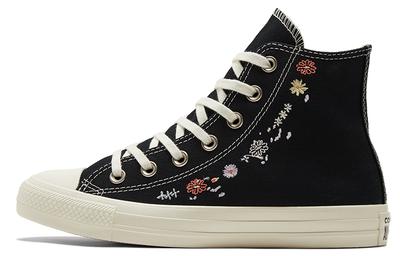 Chuck Taylor All Star Wmns High 'Embroidered Floral - Black' Women's A01585C