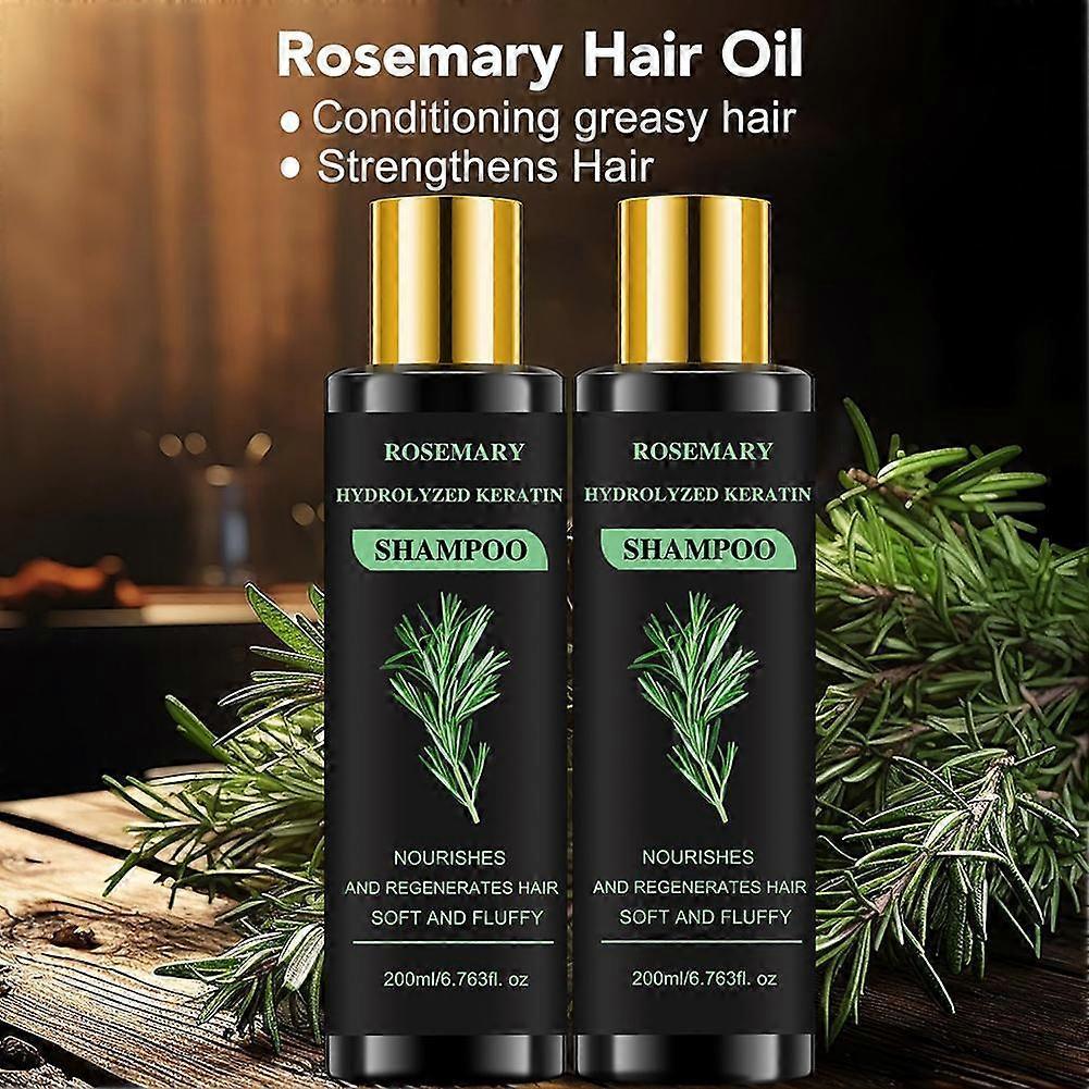 Rosmarin Haarpflege Shampoo Ölkontrolle Nährt Für Haardicke Volumengebend Stärkend - 200ml