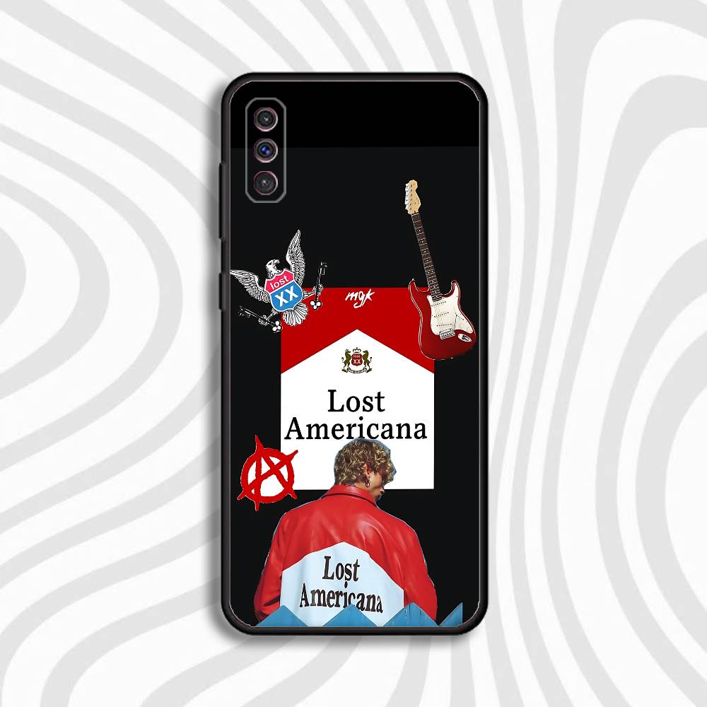 M-MGK Lost Americana LA Phone Case For Samsung S10,S21,FE,S21 ,Note 20,10,S26,S25,S24,S23,Ultra,S22,Plus Soft Shell Funda