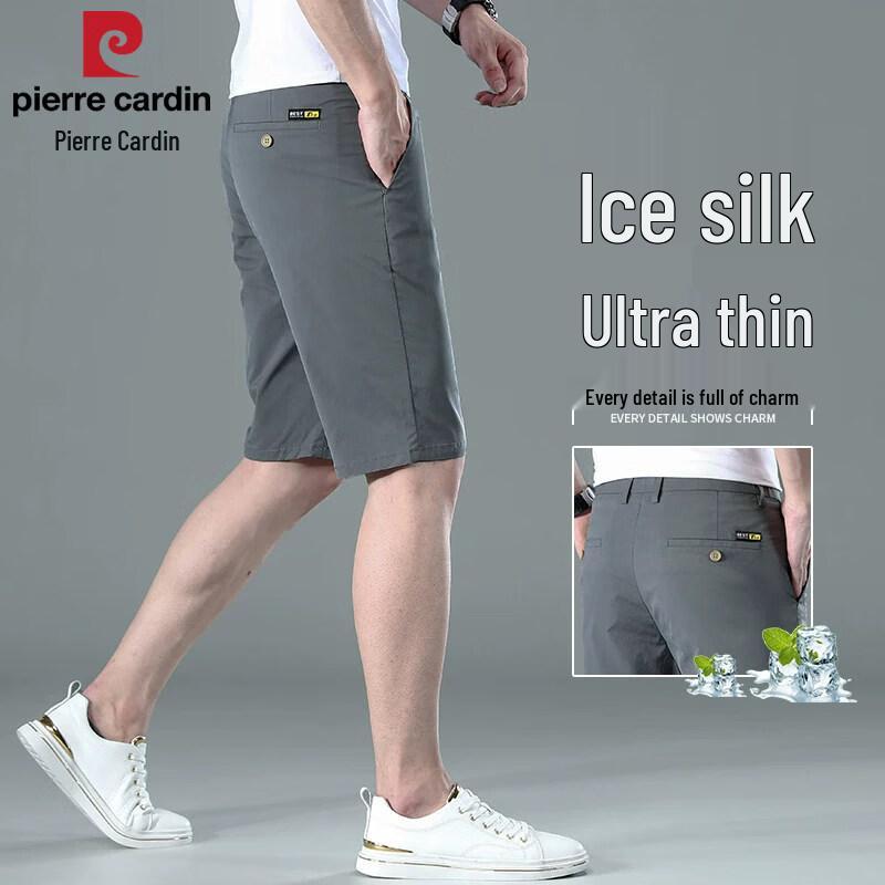 Pierre Cardin Men s Ice Silk Quick-Dry Casual Shorts 30