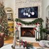 6ft Pine Garland for Christmas - Artificial Cedar Wreath with Real-Touch Needles for Fireplace, Table, and Home Decoration
