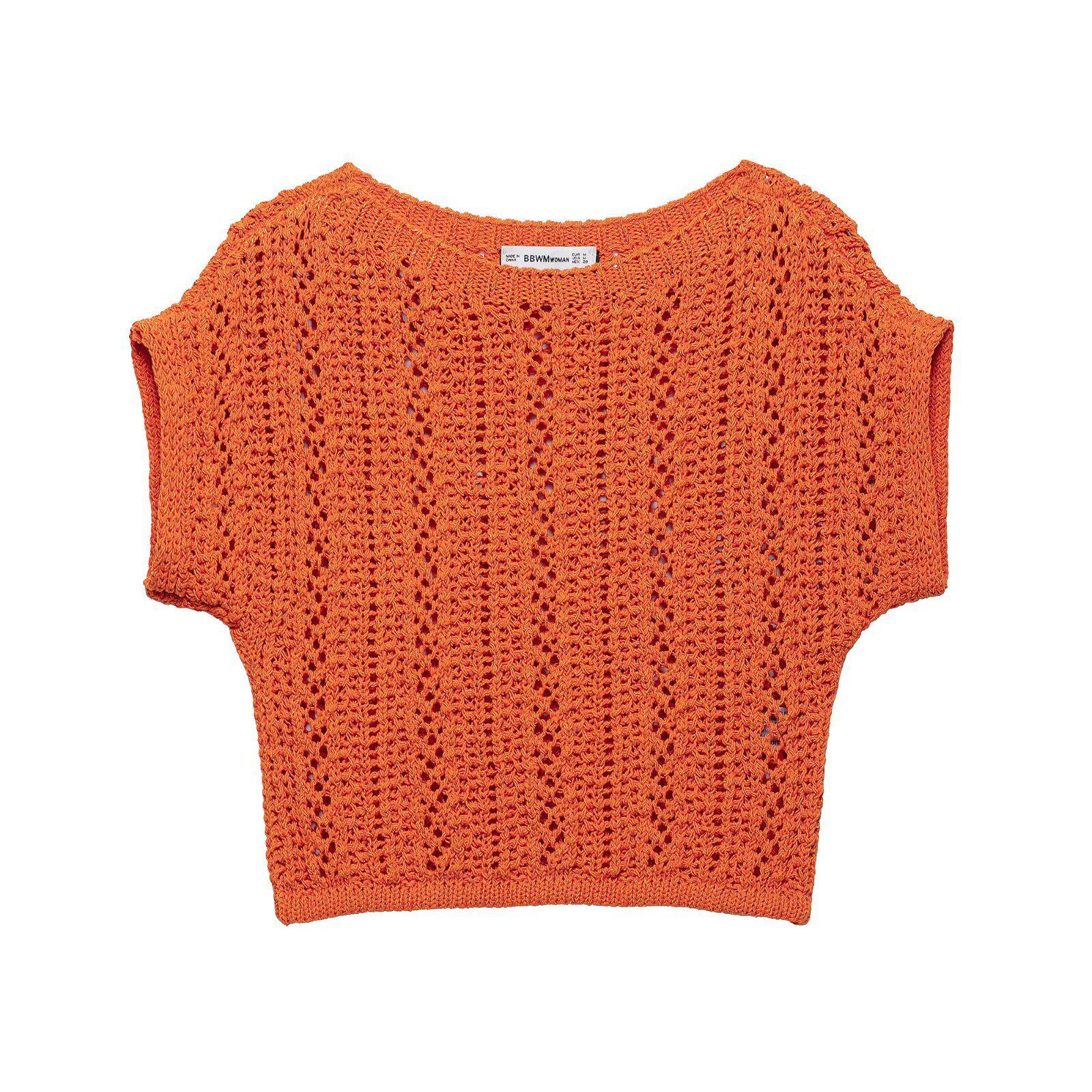 

TAOP&ZA Женский летний модный вязаный топ-жилет с вырезом, круглым вырезом и короткими рукавами Small