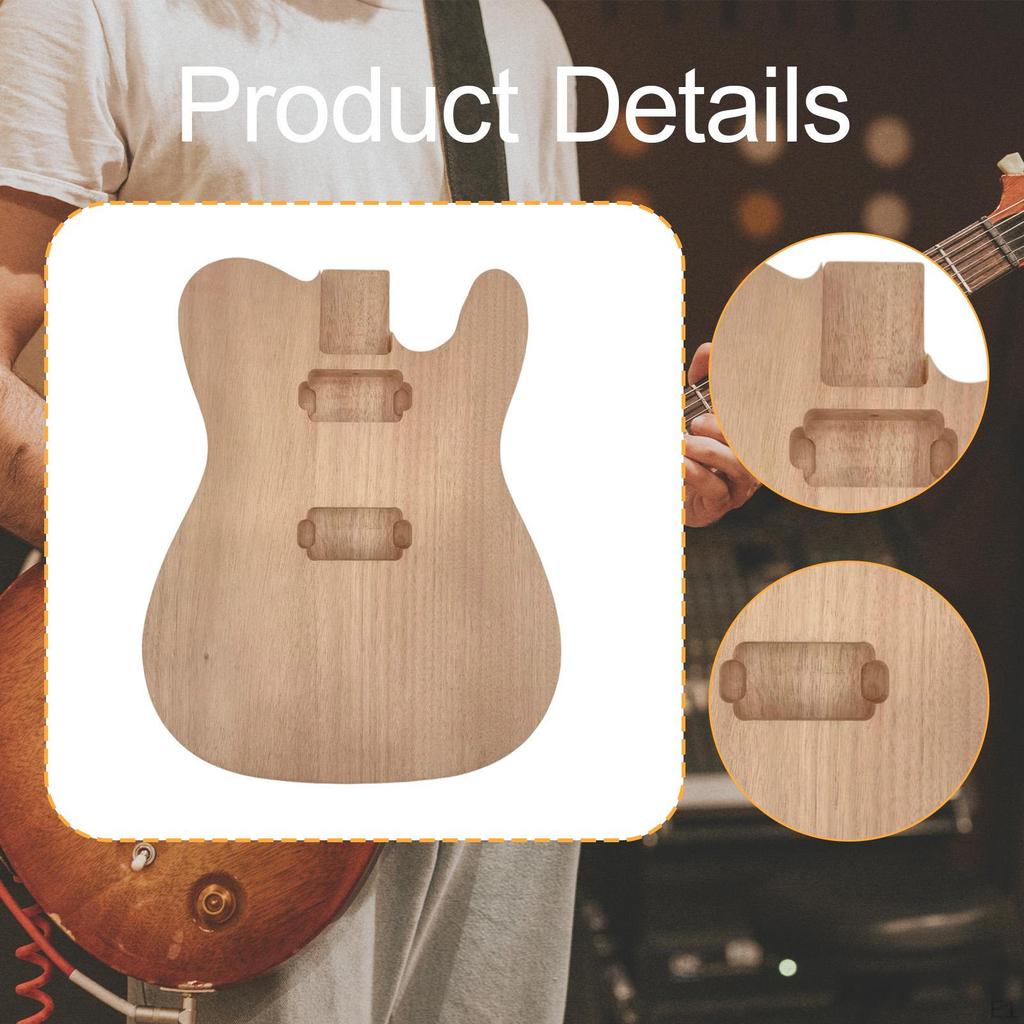 Electric Guitar Body Blank Barrel Luthiers Lovers Handmade Easy Installation Repair Part