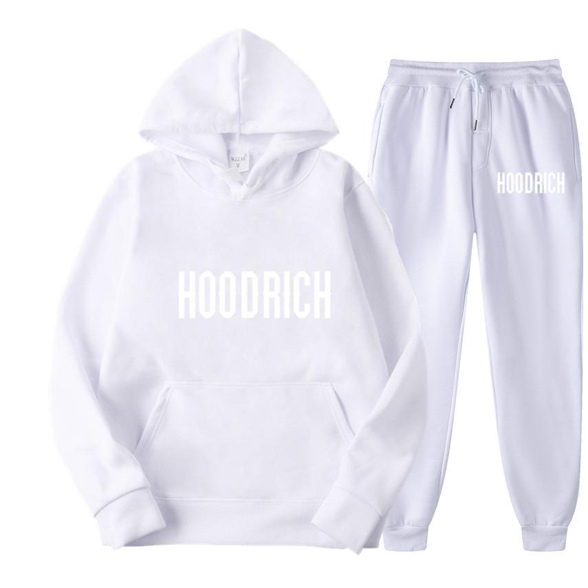 Men's HOODRICH Letter Print Casual Hoodie Sweatshirt Set - Sportswear