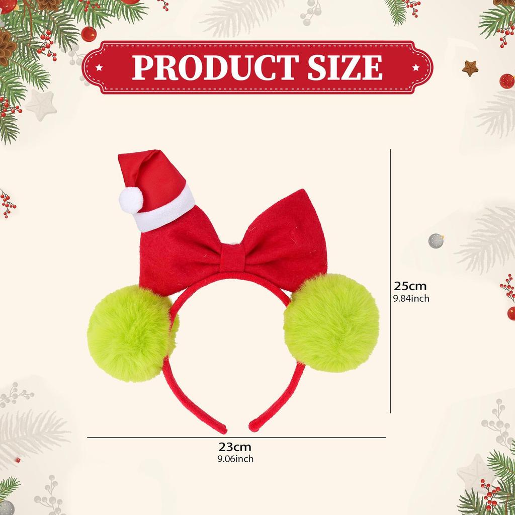 Christmas Headband Photo Props Hair Hoop for Party Supplies Stage Performance