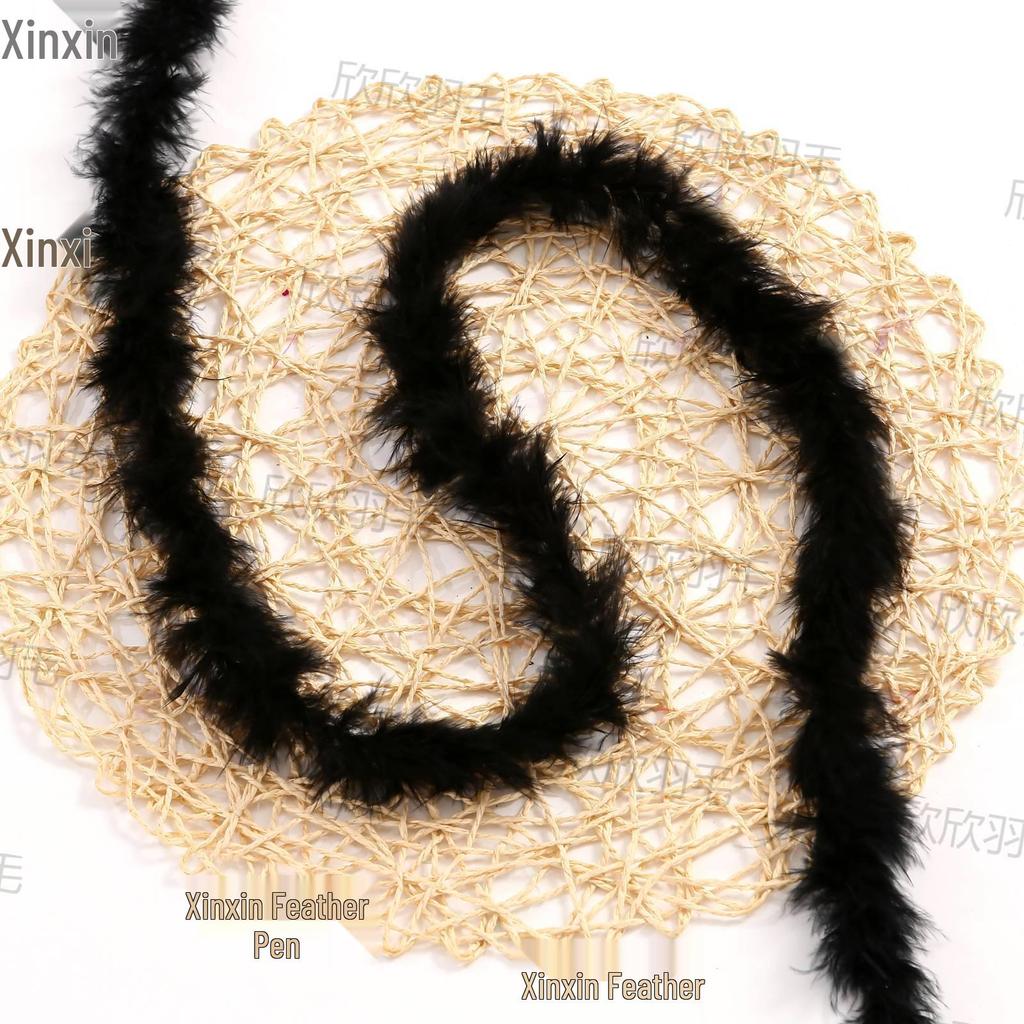 Thickened Turkey Feather Strips for Hat Brims, Skirt Hems, Crafts, and DIY Jewelry