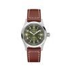 Khaki Field Auto 38mm Green Dial Leather Strap Watch H70455560