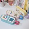 Rabbit Cartoon Stationery Bag Picnic Series Pen Pencil Case Kawaii Pencil Bag  Boys Ang Girls