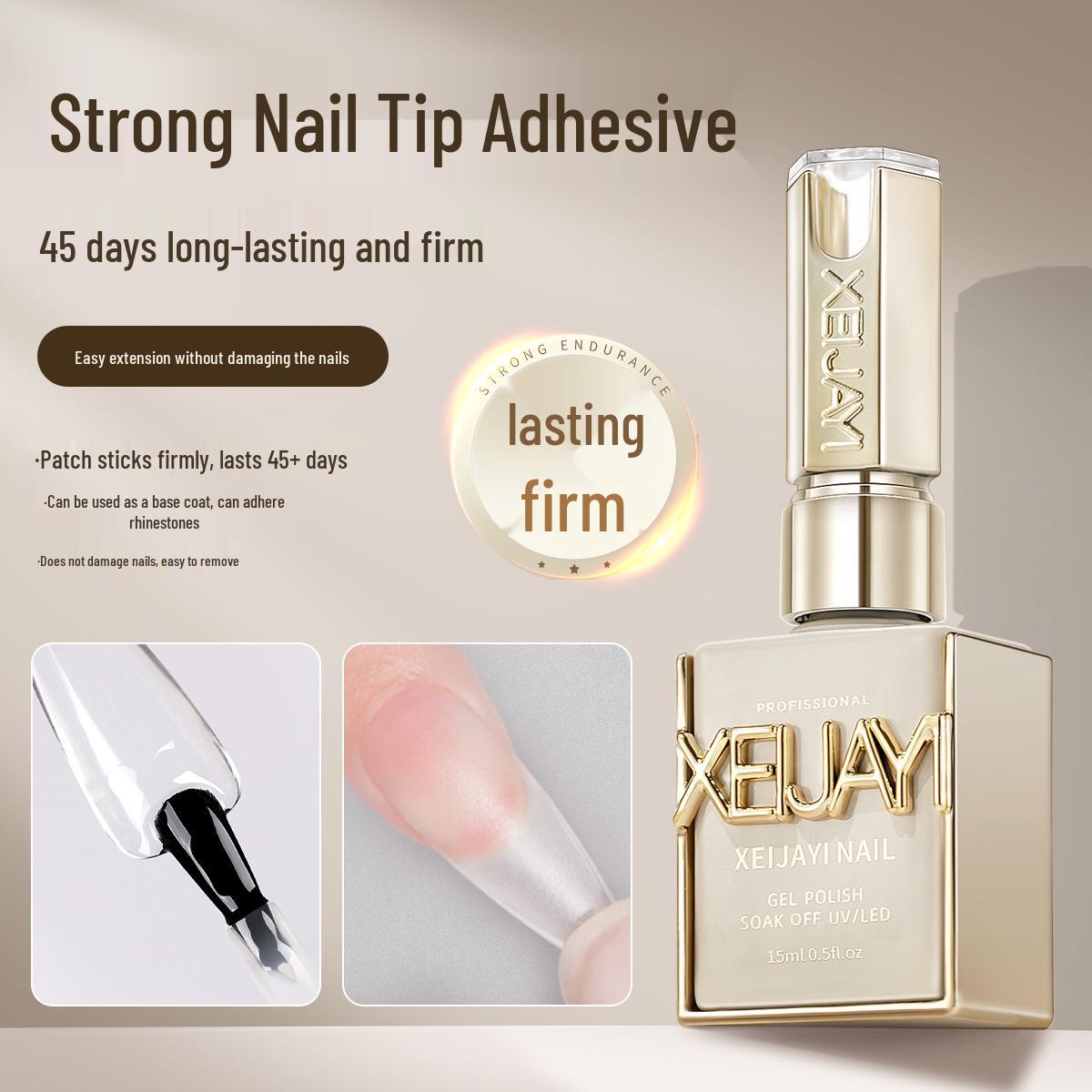 

Стойкий, высоковязкий клей для типсов для ногтей для прочной, долговечной адгезии со стразами и ювелирными изделиями