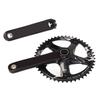 Hollow Integrated Crankset Set BCD144MM 48T Chainring Cycle Crankset for 8 to 12 Speed Gear Systems Black