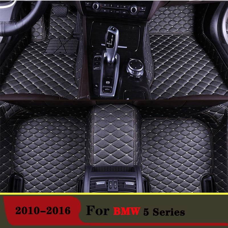

Автомобильные коврики для BMW F10 5 серии 2016 2015 2014 2013 2012 2011 2010Автомобильный ковер из искусственной кожи на заказ подушечки для ног интерьер