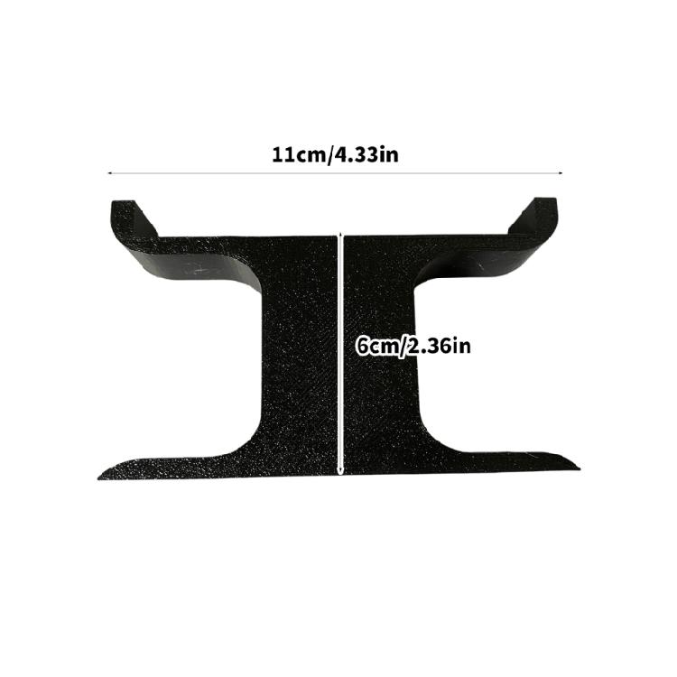 Media Shelf Soundbar Stand Set, Raised ABS Desktop Holders with End Stops for Speaker Support and TV Cabinet Placement In Bedroom Media Zone