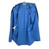 MIUMIU 22SS MK1626 Logo Embroidered Oversized Poplin Long-Sleeve Shirt Tops 40 blueUsed