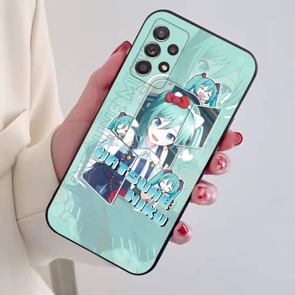 Cartoon Anime H-Hatsunes MIku Phone Case For Samsung S25,S24,S21,S22,S23,S30,Ultra,S20,Plus,Fe,Soft Silicone Black Cover