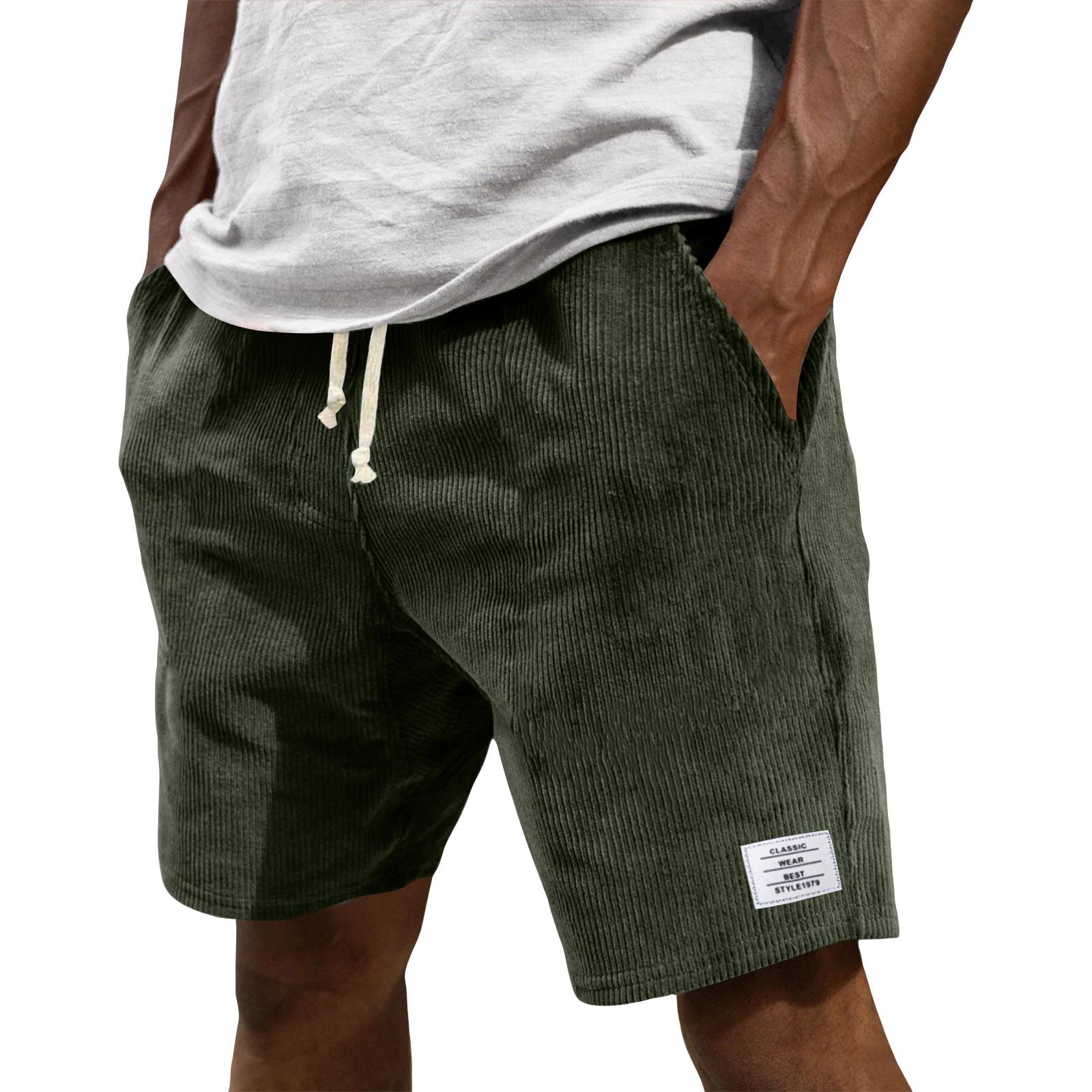 Sdwen Casual zomershorts voor heren, modieuze sportieve shorts met textuur. M