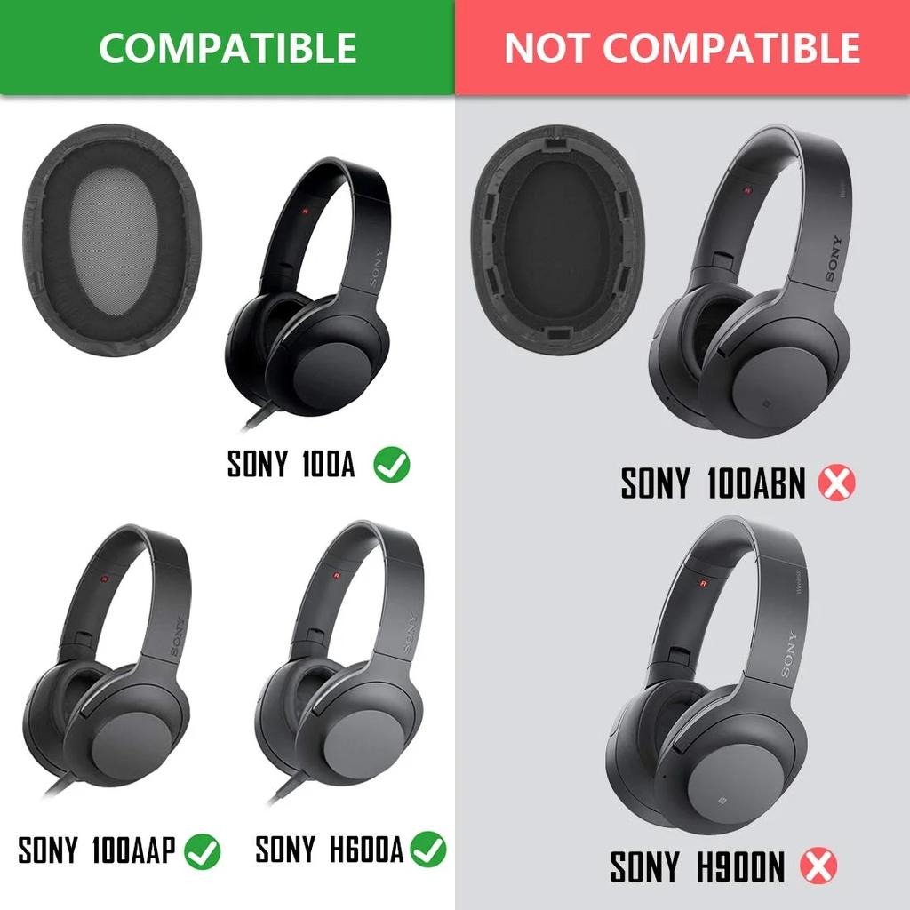 Replacement Earpads Ear Pads Cushion Cover Repair Parts for Sony MDR-100A MDR-100AAP MDR-H600A MDR 100A 100AAP H600A Headphones