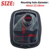 Manual 5 6 Speed Gear Shift Knob Stick Shifter Lever HandBall Gaiter Boot Cover For Skoda Octavia 1997-2011 Auto Accessories