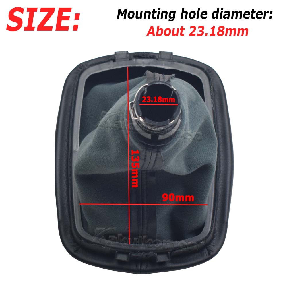 Manual 5 6 Speed Gear Shift Knob Stick Shifter Lever HandBall Gaiter Boot Cover For Skoda Octavia 1997-2011 Auto Accessories