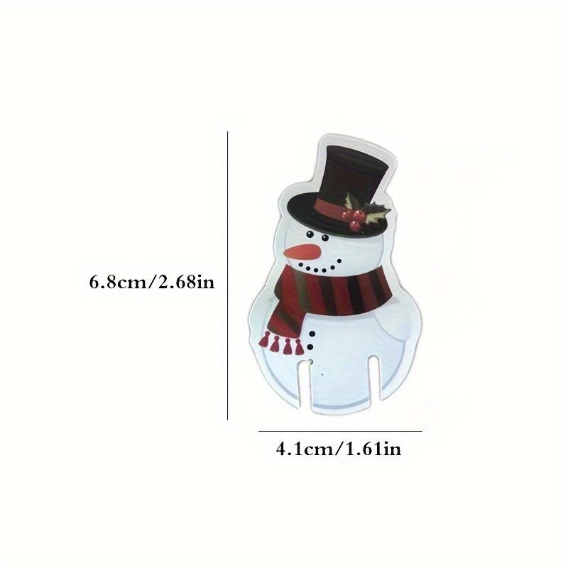 10pcs Christmas Cup Card Santa Hat Wine Glass Decor Xmas Tree Ornaments For Home Christmas Decoration Party Decor New Year Gifts