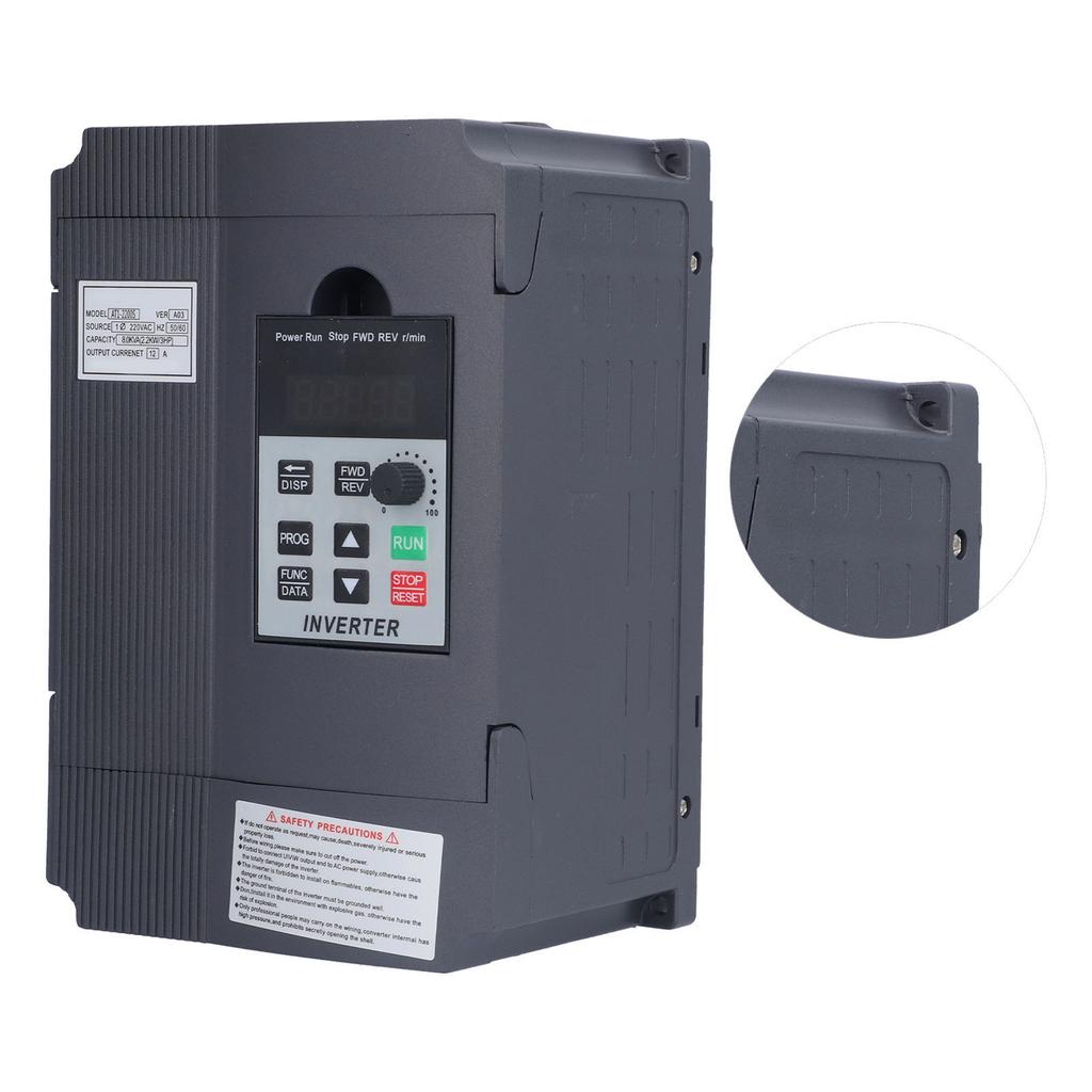 Variable Frequency Drive Converter Single Phase 1 In 3 Out Controller AC 220V for Motor CNC