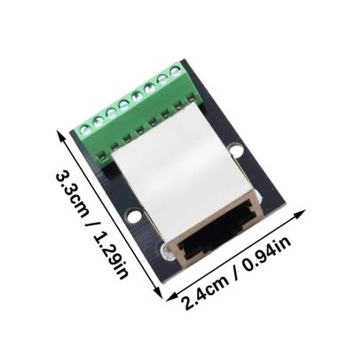 Rj45 Female Adapter Board Rj45 Networking Adapter Board Turn 2.54mm Pitching Terminal 8Pin Networking Assembly Adapter
