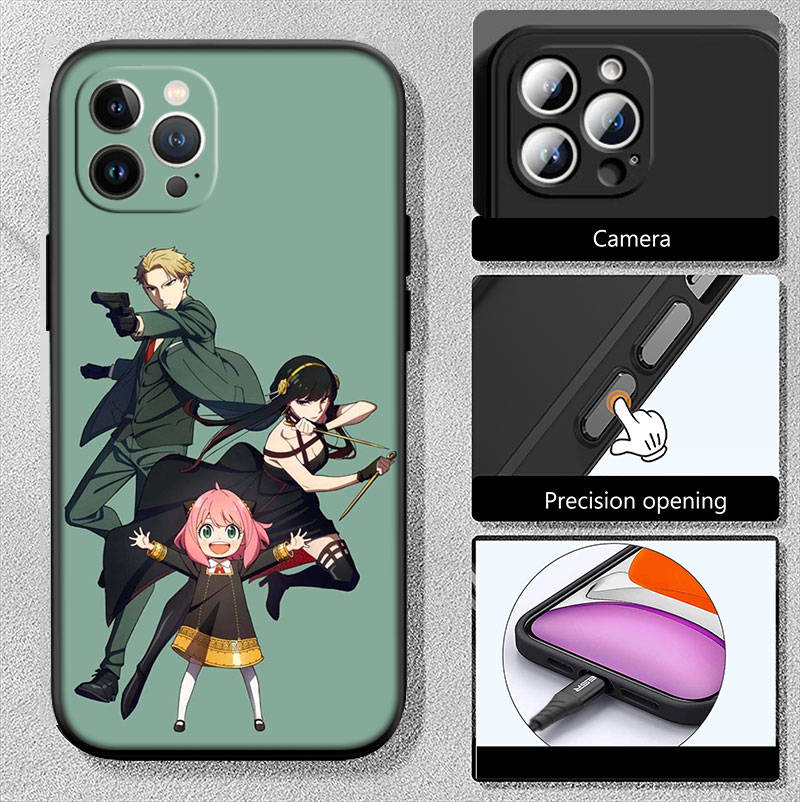 IR26 Spy X Anya Forger Family Case for Samsung A06 A35 A25 A24 A15 A05S A05 M55 M35 M15 A02 A12 A13 A10 A16 A20 A30 A22 A31 A32 A33 A42 A50