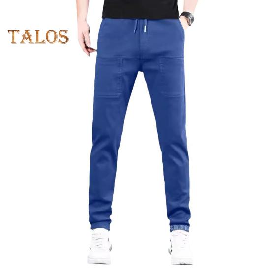 Sommer Vår Is Silke Bukser 6 Lommer Patchwork Plus Størrelse Rette bukser Ensfarge Vanntett Elastisk midje Daglig Bukser for Arbeid Skolereiser