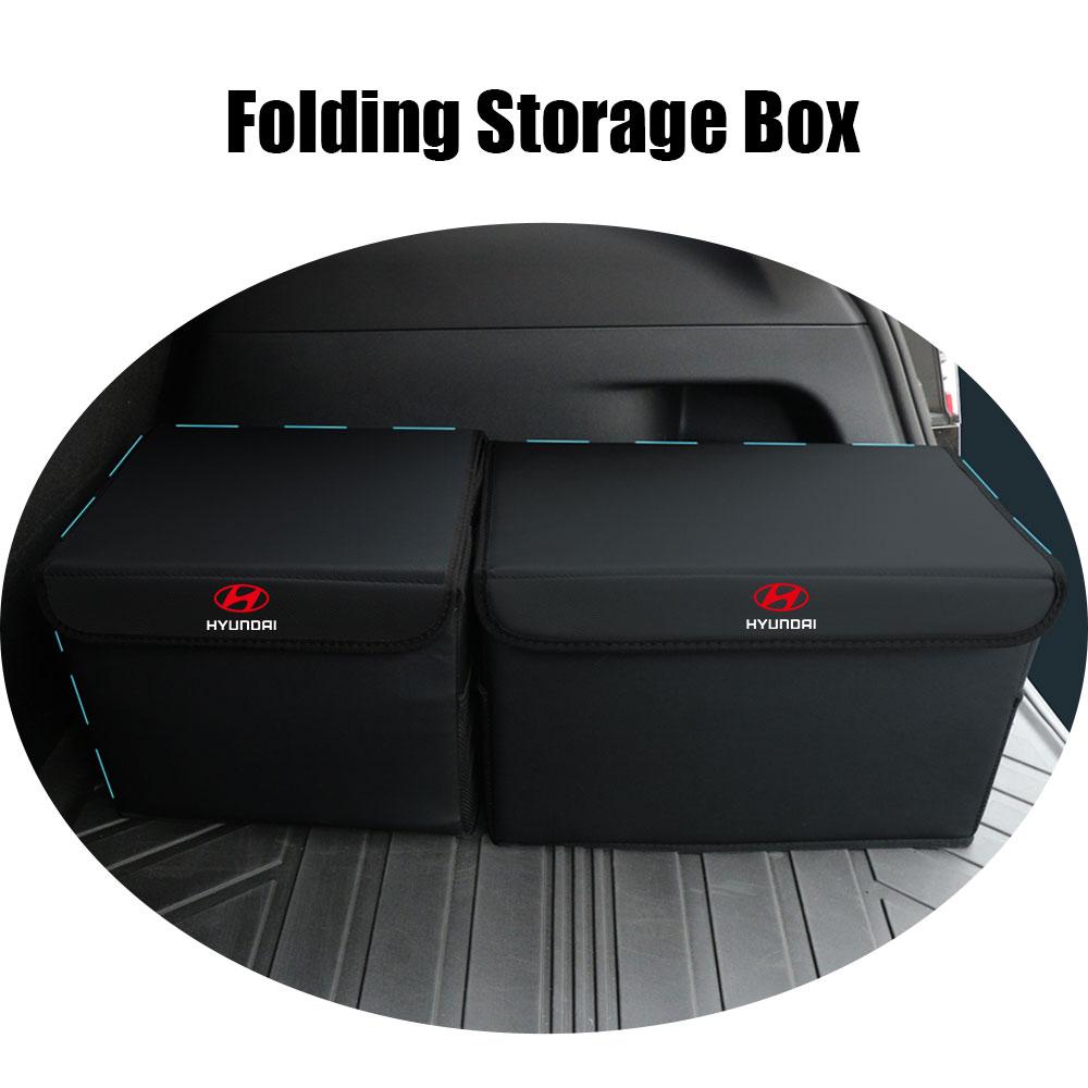 Car Styling Interior Storage Box Trunk Organizer Tools Accessories For Hyundai Accent Elantra Tucson Santafe GDI i30 Creta Wagon E7