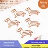 Sausage Dog Cartoon Paperclip & Safety Pin Spinner