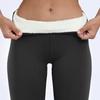 Extra Thick Winter Sherpa Leggings Women Outdoor Wear Fleece Lined Ankle Pants High Waist Stretchy Warm Thermal Cotton Pants