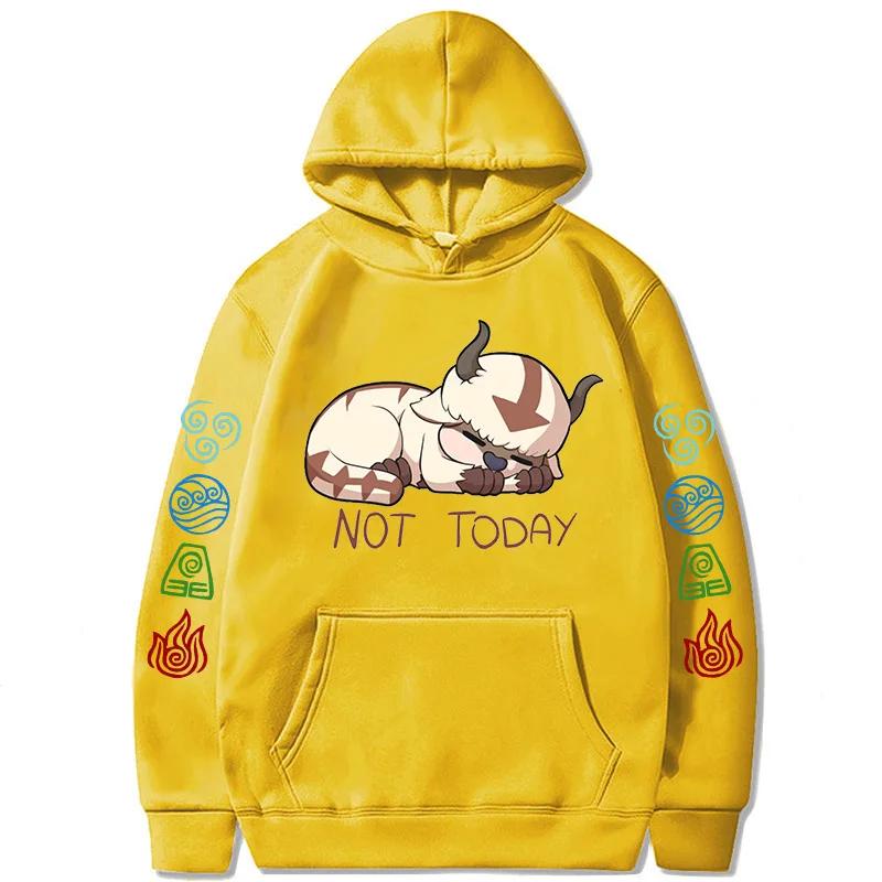 90s Casual Sweatshirts Avatar The Last Airbender Y2k Mens Hoodies Streetwear Hip Hop Harajuku Pullovers Fashion Mange Clothes