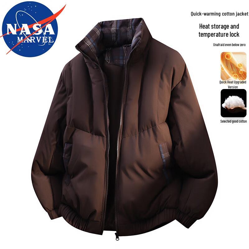 NASA MARVEL Men's & Women's Stand-Collar Padded Jacket