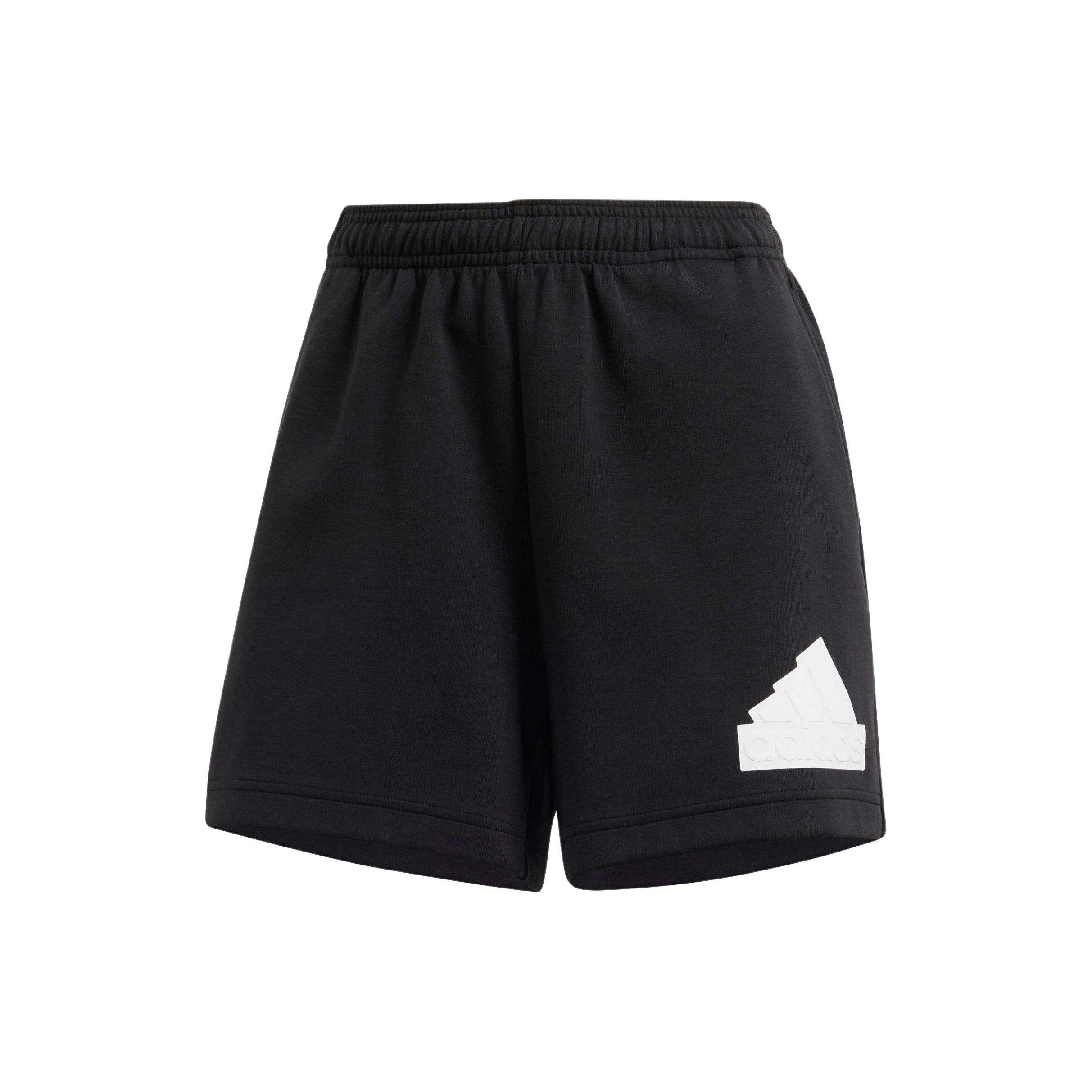 

Adidas Future Icons Badge Of Sport Logo Elastic Waist Sports Shorts Women Shorts Black IP1544 XS