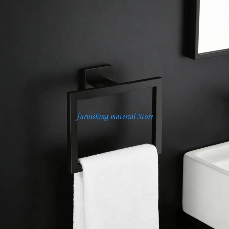 Y5GD Stainless Steel Towel Rings Rusts Proof Wall Mounted Towel Holder For Shower Room Bathroom Easy To Clean