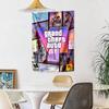 Grand Theft Auto Vintage Vægtæppe Retro Boho Ideel til Balkon Kollegievæg Soveværelse Alsidig Dekoration Boho Dekoration Gave til Nyt Hjem