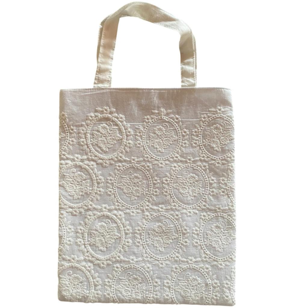 Vivienne Westwood Tote 24 x 29 Cotton Rose White Eco Shopping WK2311G4 Bag, cm, White, Series, Handbag, Bag, Bag,