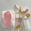 Makeup Pouch Toiletry Organizer Bag Zipper Closure Large Capacity Bow-knot Print Multifunctional