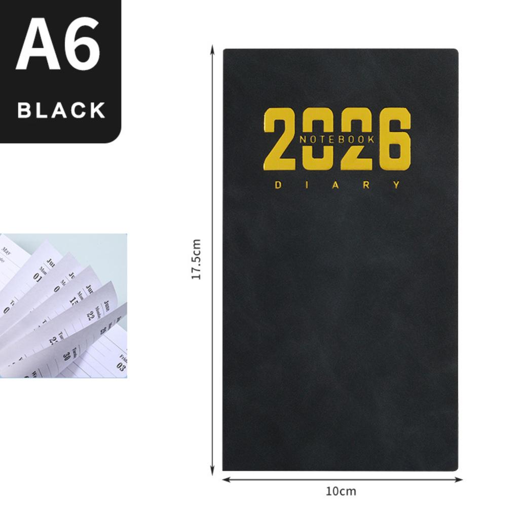 English Note-taking And Scheduler, A6 Daily Planner, Pocket-sized Portable Notebook, 365-day Weekly Planner