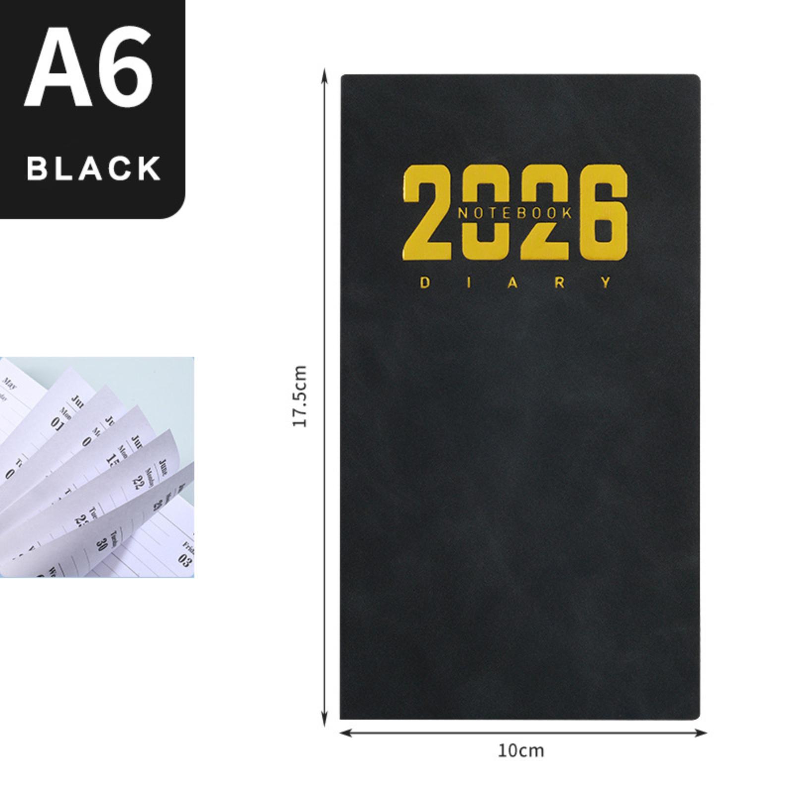 English Note-taking And Scheduler, A6 Daily Planner, Pocket-sized Portable Notebook, 365-day Weekly Planner One Size