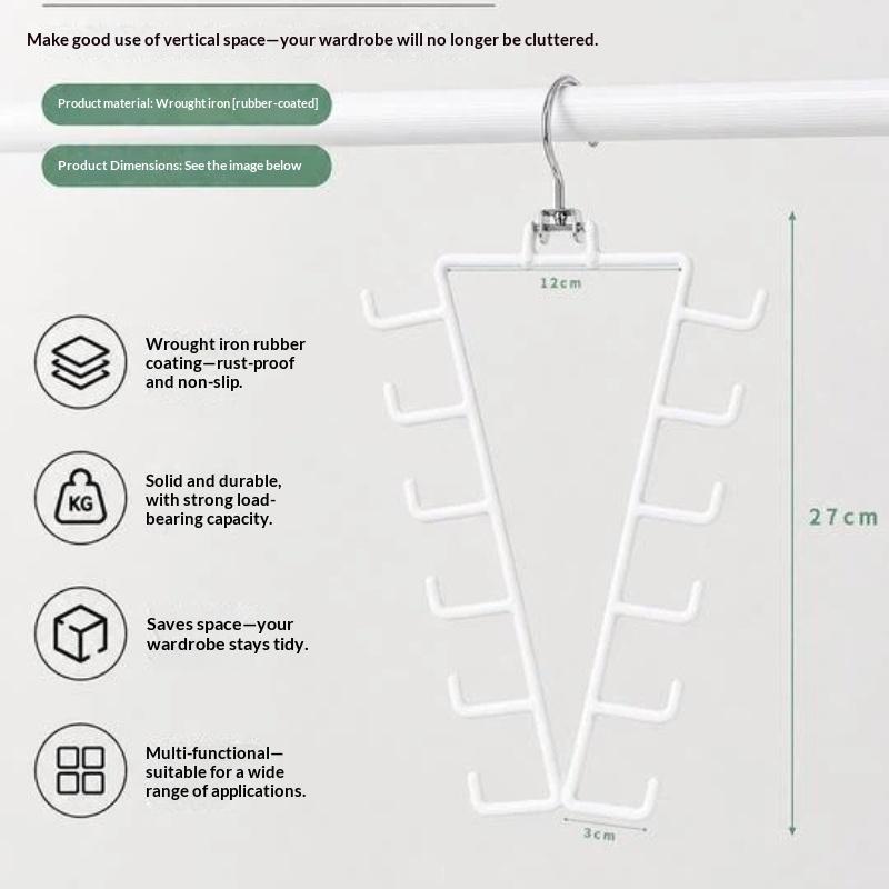 Multifunctional Clothes Storage Hanger Multi Layer Design Space Saving For Small Closet Organization
