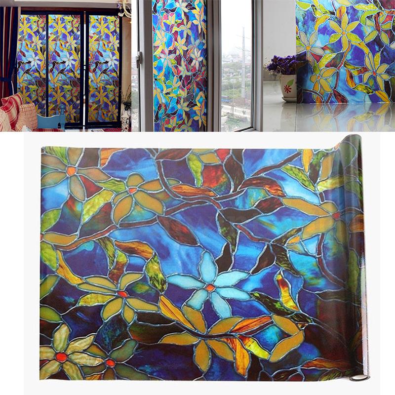 

Статичний Cling Матовий вітраж Плівка Наклейка Privacy Bath Home Decor