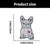 Cute White Puppy Shape Enamel Brooch Pin Pet Inspired Jewelry For Women Men Casual Wear Gift Anniversary Party Outfits