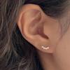 925 Natural Curve Stud Earrings