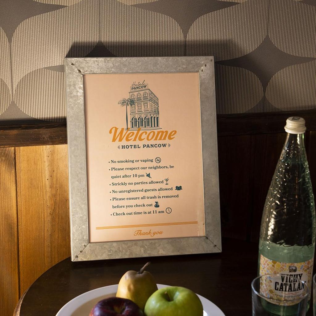 Dulton Galvanized Frame Stand A4 Sturdy and Sturdy Galvanized Frame Picture Frame Photo Stand Poster Frame Vertical 365 X 270 X 20mm RN-0400-A4