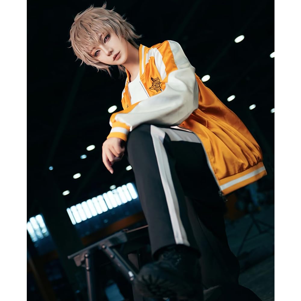 Pawpaw Usamiyama Choji Cosplay Costume from Furin High Shishigashira Ren Festival Choji Size (Includes Wig) School's (Shishito Ren) Jacket, Costume,