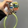 Contrasting stripes embroidered dachshund for AirPods 1 /1 earphone protective case cover 1pro second and third generation with lanyard