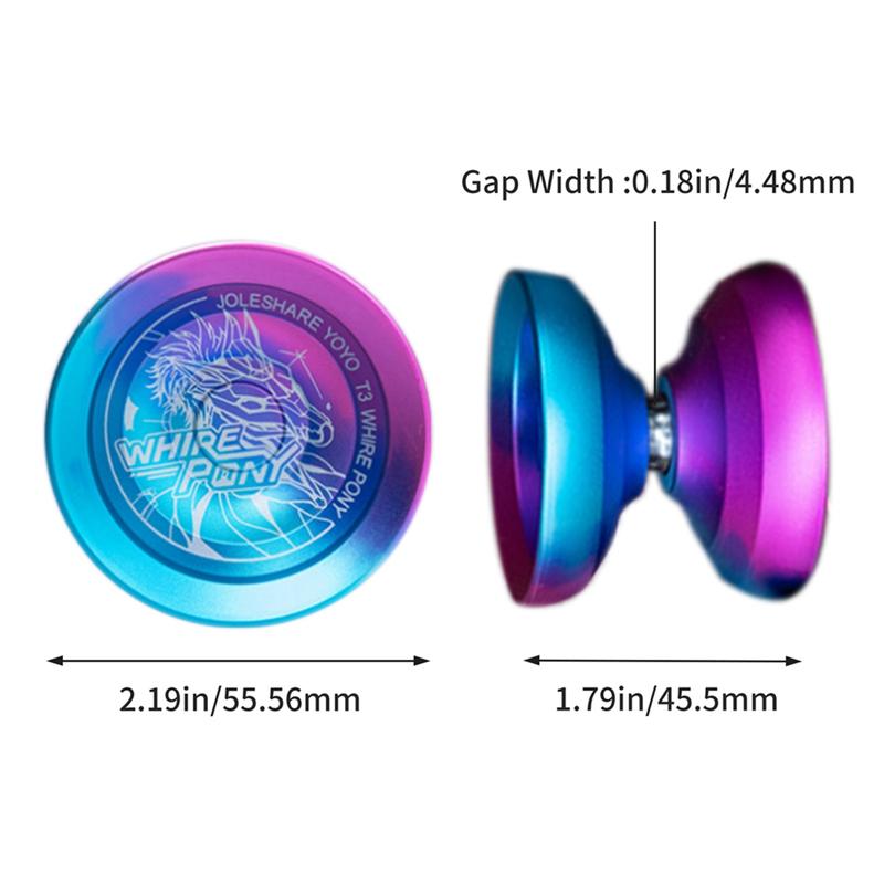 LESHARE Professionelles Responsives Yo-Yo Magisches Yo-Yo Set mit Austauschbaren Lagern und Handschuhen für Kinder Anfänger, mit 5 SeilenJAS