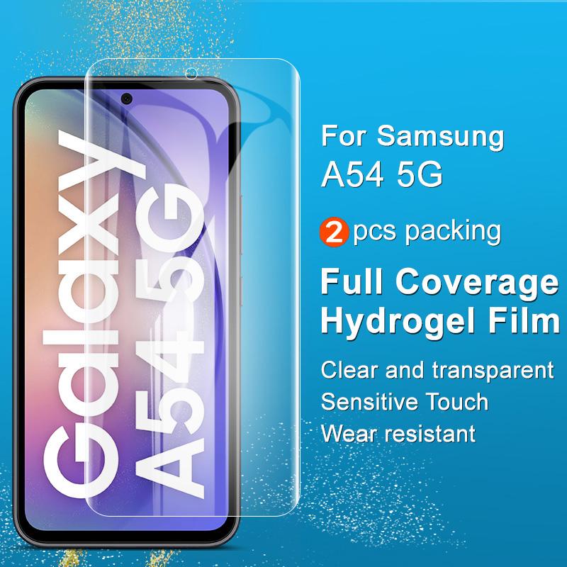 

IMAK 2Pcs/Set Hydrogel Film III for Samsung Galaxy A54 5G TPU Screen Film Clear Full Screen Protector